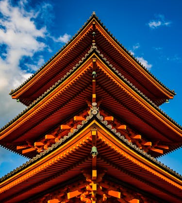 temple roof representing upskilling stages