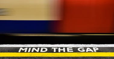 london tube gap representing skills gaps