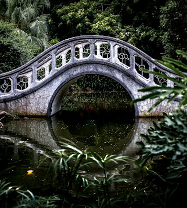 Photo of a small bridge representing collaboration and communication between L&D and finance departments.