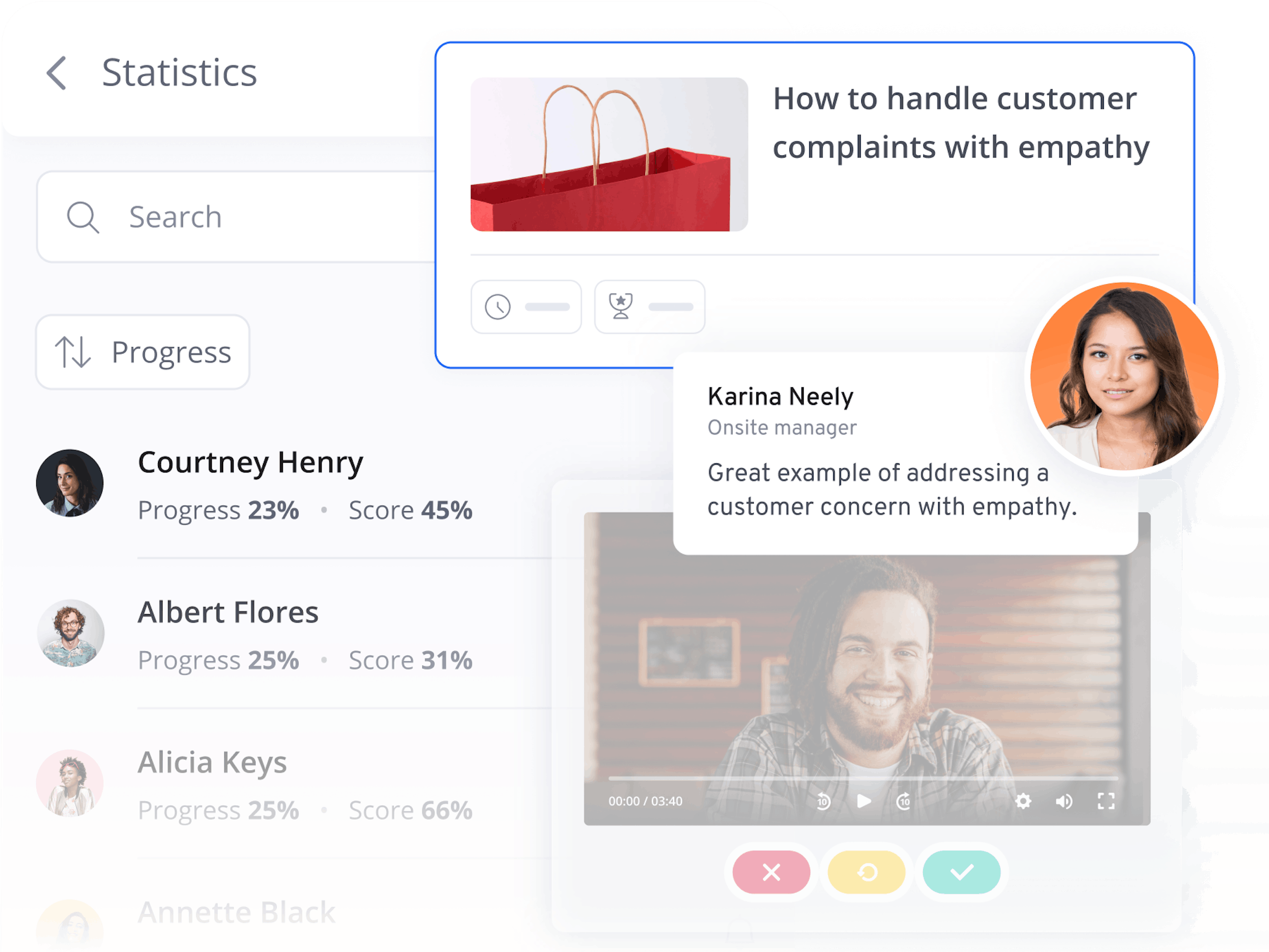 Frontline training - coaching on mobile