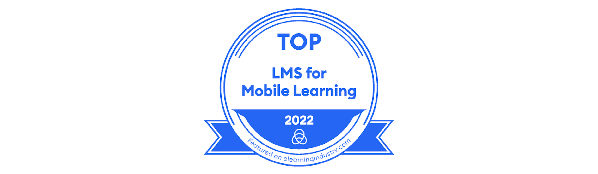 Top LMS for Mobile Learning badge from elaearningindustry.com